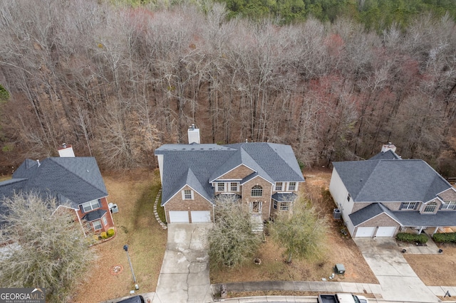 birds eye view of property