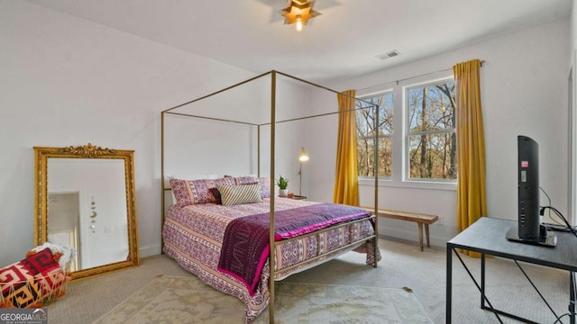 bedroom featuring carpet flooring