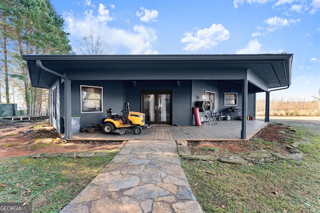 view of rear view of property