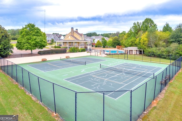 view of sport court