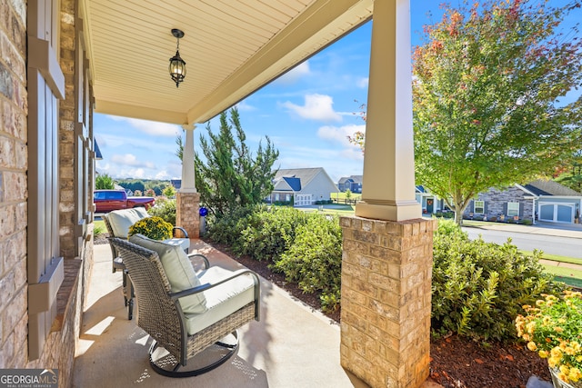 view of patio / terrace with covered porch