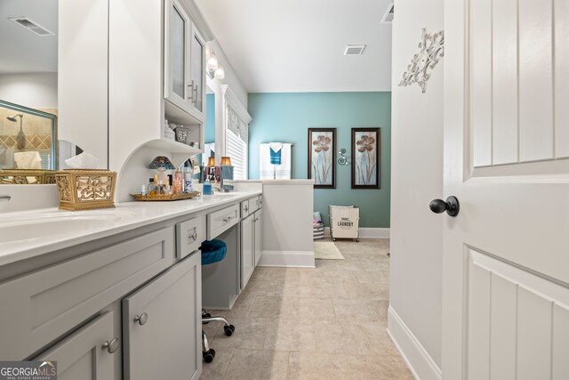 bathroom featuring vanity