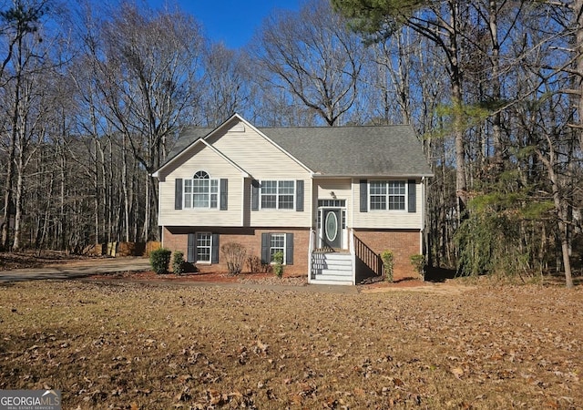 view of split foyer home