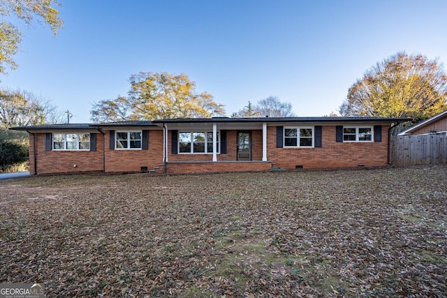 view of ranch-style home