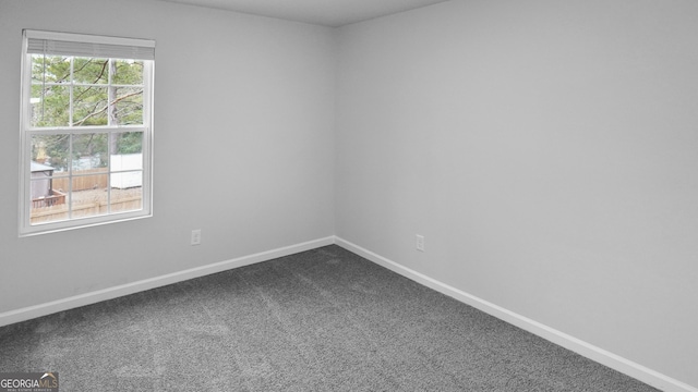 view of carpeted empty room