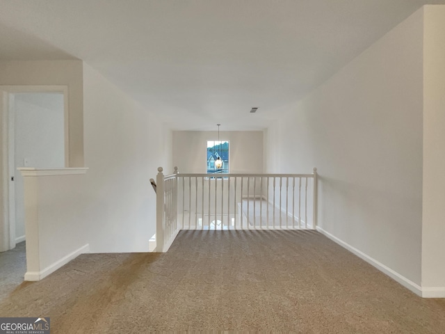 interior space featuring carpet floors