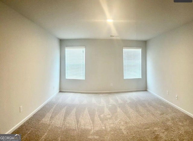 view of carpeted empty room