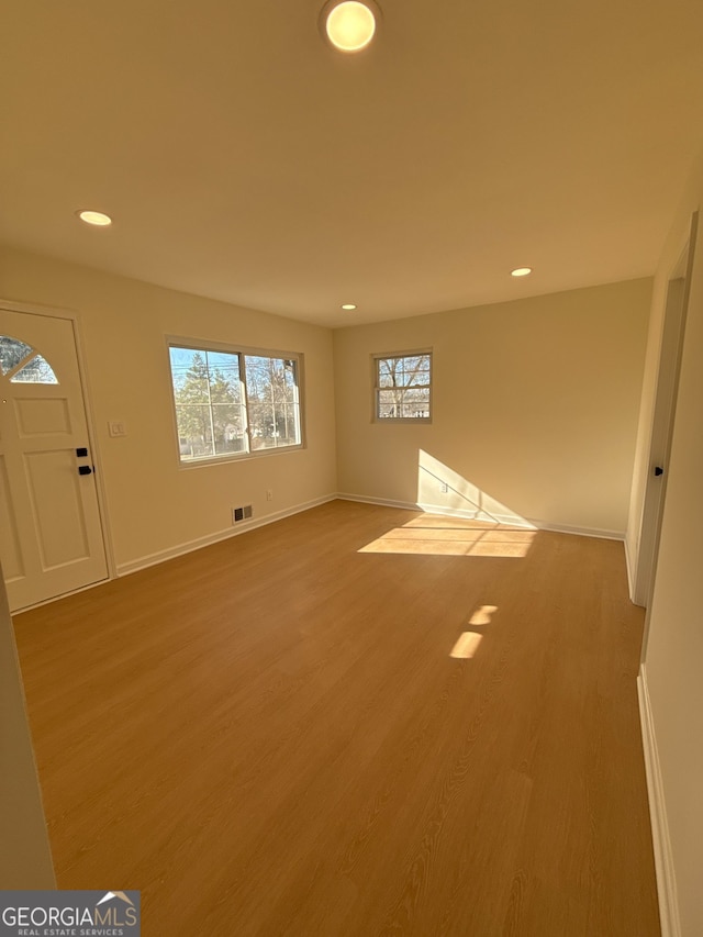 interior space featuring light hardwood / wood-style floors