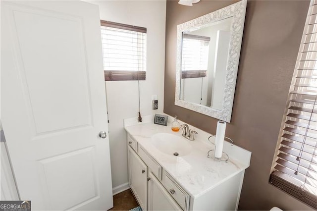 bathroom featuring vanity