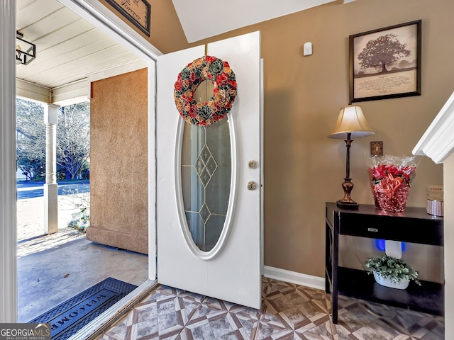 foyer entrance with plenty of natural light