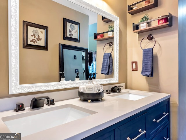 bathroom featuring vanity