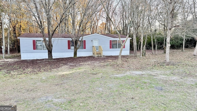 view of manufactured / mobile home