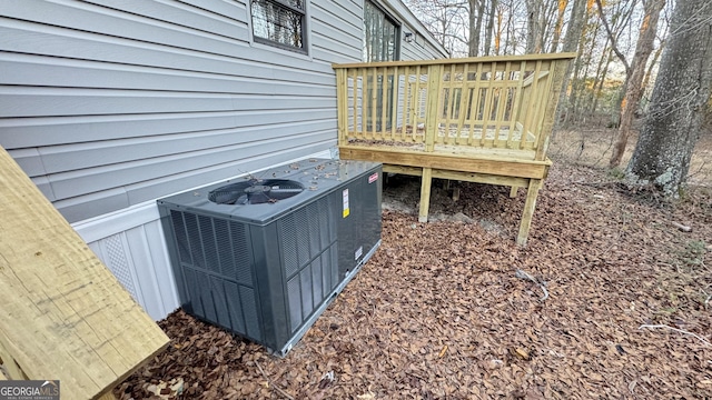 exterior details featuring central AC unit