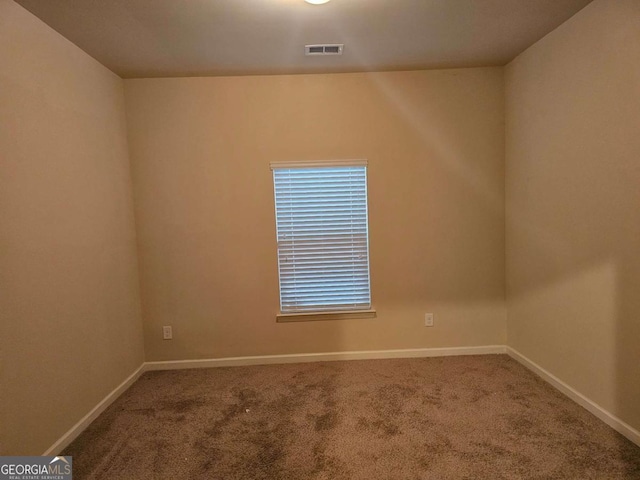 view of carpeted empty room