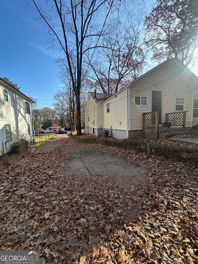 view of side of property