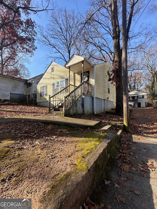 view of rear view of house