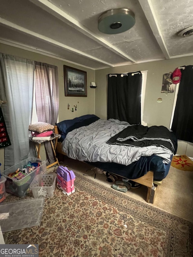 bedroom featuring carpet floors