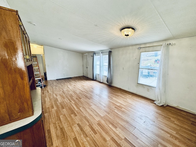 interior space featuring light wood-type flooring