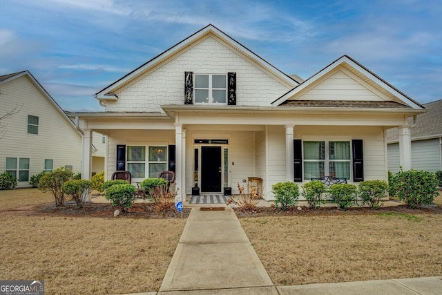 bungalow-style house with covered porch