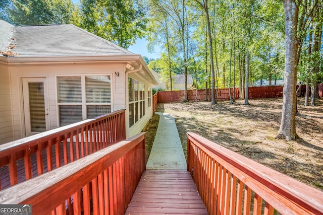 view of deck