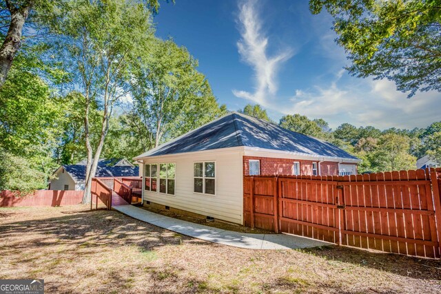 view of rear view of property