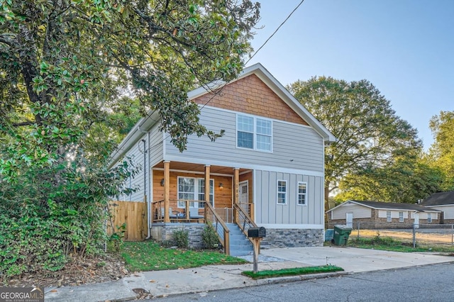 view of front of home