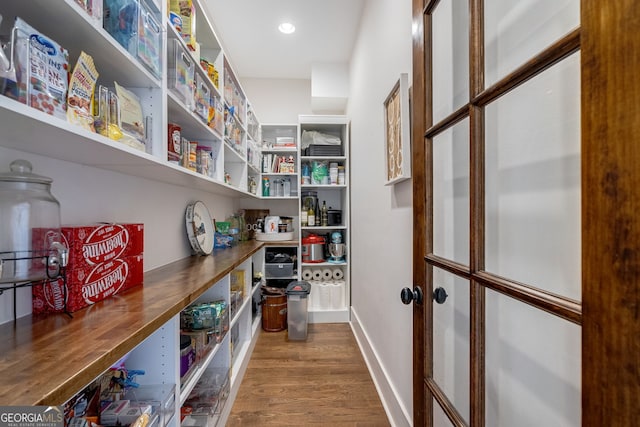 view of pantry