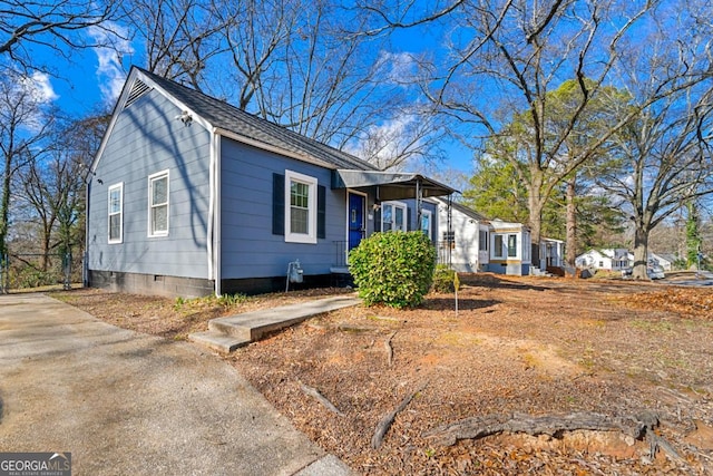 view of front of home