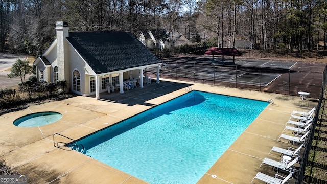 view of pool with a patio