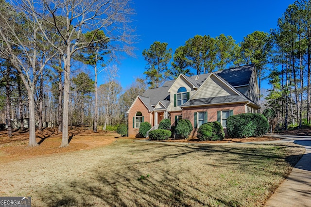 view of property with a front yard