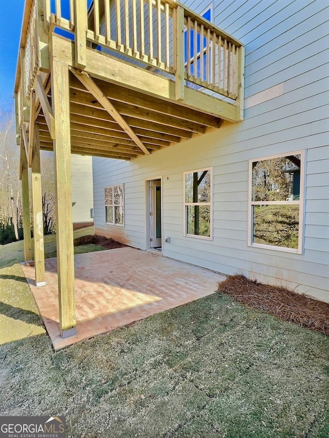 view of patio / terrace featuring a deck