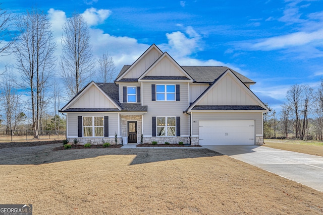 240 Good Hope Preserve, Good Hope, GA 30641 - craftsman inspired home featuring board and batten siding, concrete driveway, a garage, and a shingled roof
