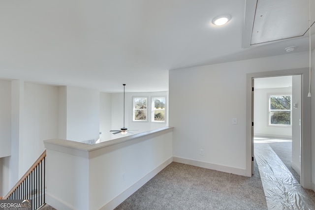 240 Good Hope Preserve, Good Hope, GA 30641 - hallway with an upstairs landing and light carpet