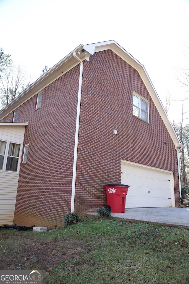 view of home's exterior featuring a garage