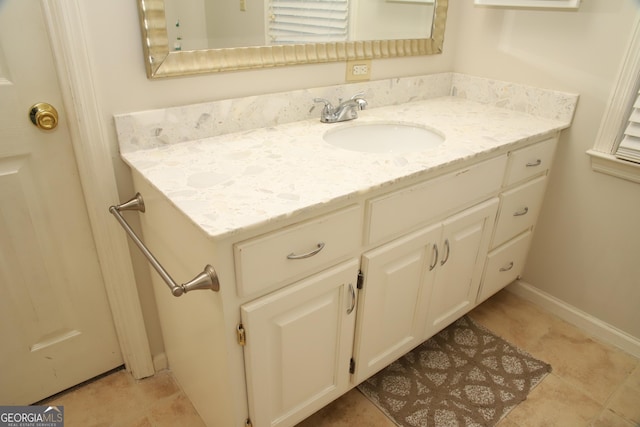 bathroom with vanity