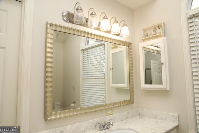 bathroom with vanity