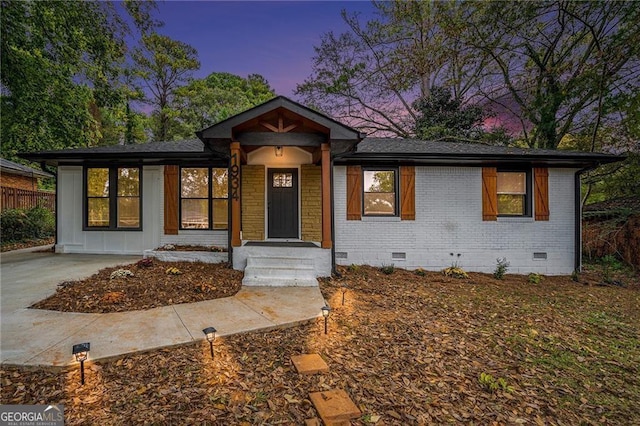 view of bungalow-style house