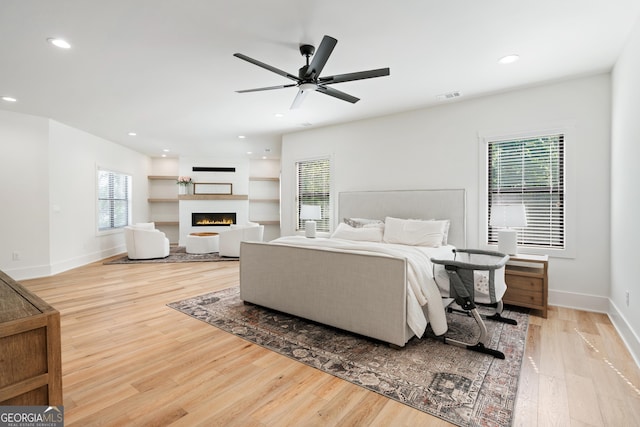 1757 Traditions Way, Jefferson, GA 30549 - bedroom featuring ceiling fan and light hardwood / wood-style floors