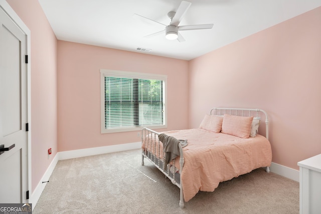 1757 Traditions Way, Jefferson, GA 30549 - bedroom featuring light colored carpet and ceiling fan