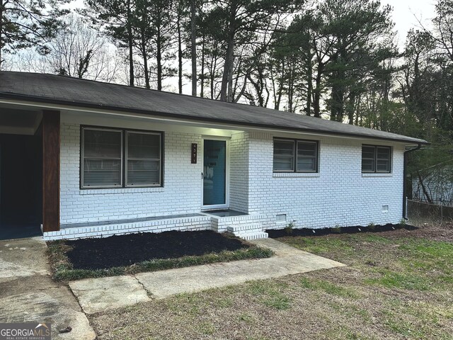 view of ranch-style house