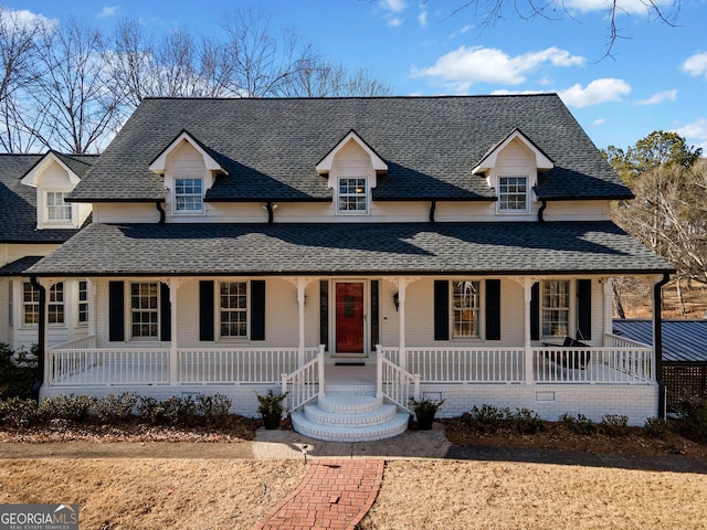 view of front of house with a porch