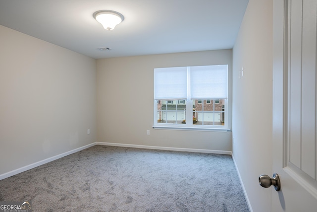 view of carpeted empty room