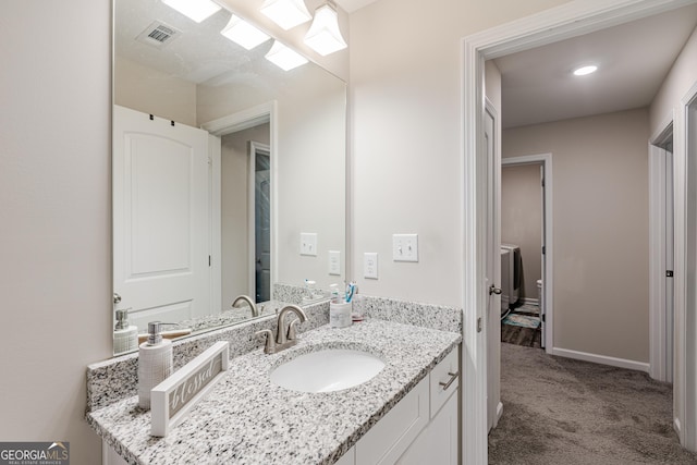 bathroom with vanity