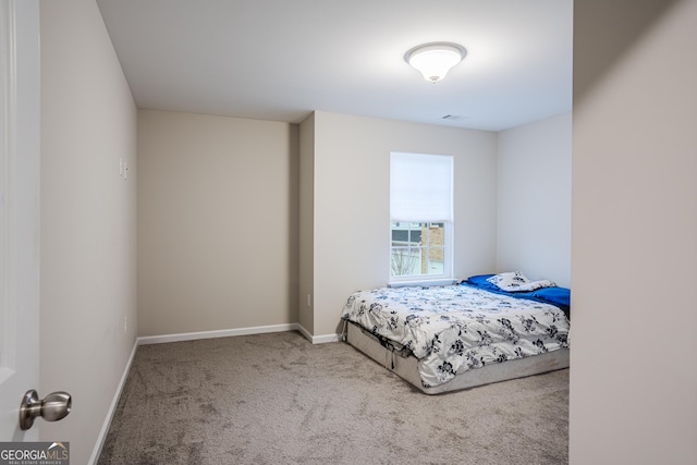 bedroom with carpet flooring