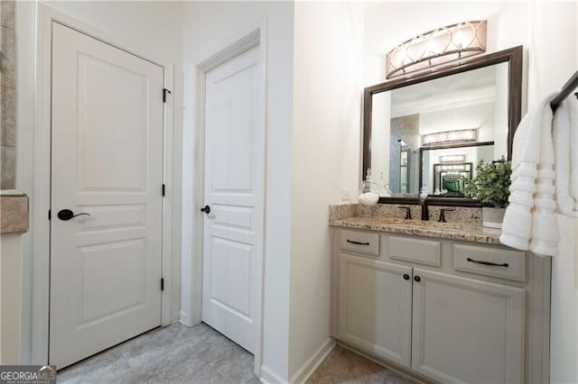 bathroom with vanity