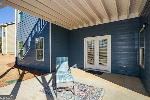 view of patio / terrace with french doors