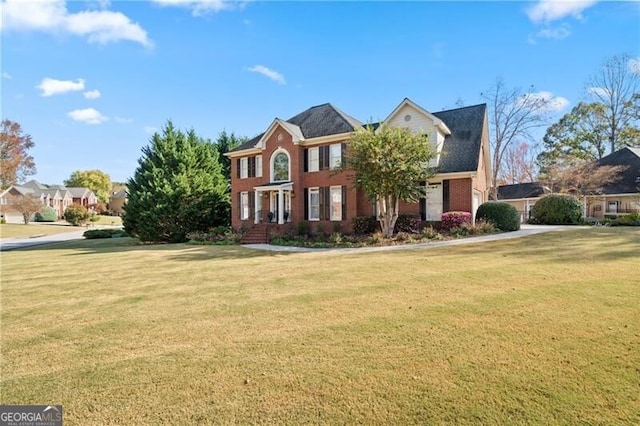 view of front property with a front yard