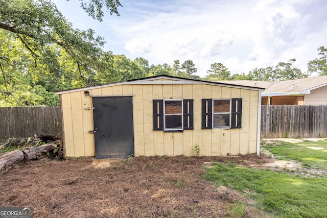 view of outbuilding