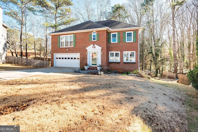 front of property featuring a garage