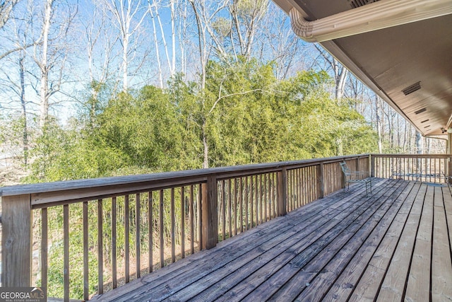 view of wooden terrace